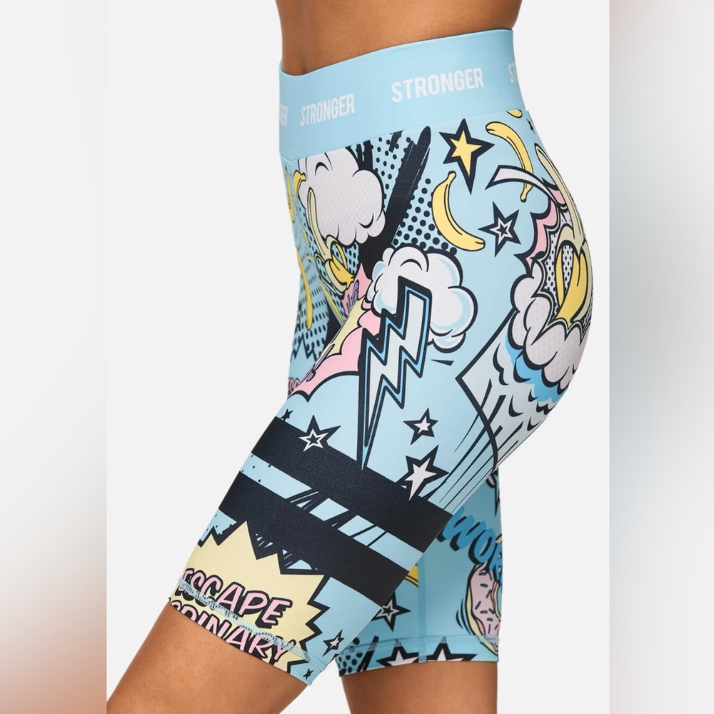 STRONGER Pop Biker Shorts